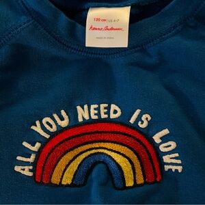 Hanna Andersson Loved Sweatshirt In French Terry
COLOR:
Baltic Blue
SIZE:
6-7